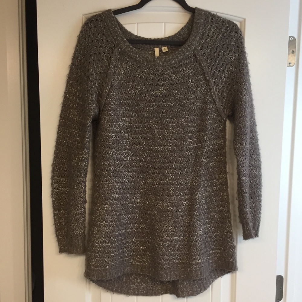 Long knit sweater